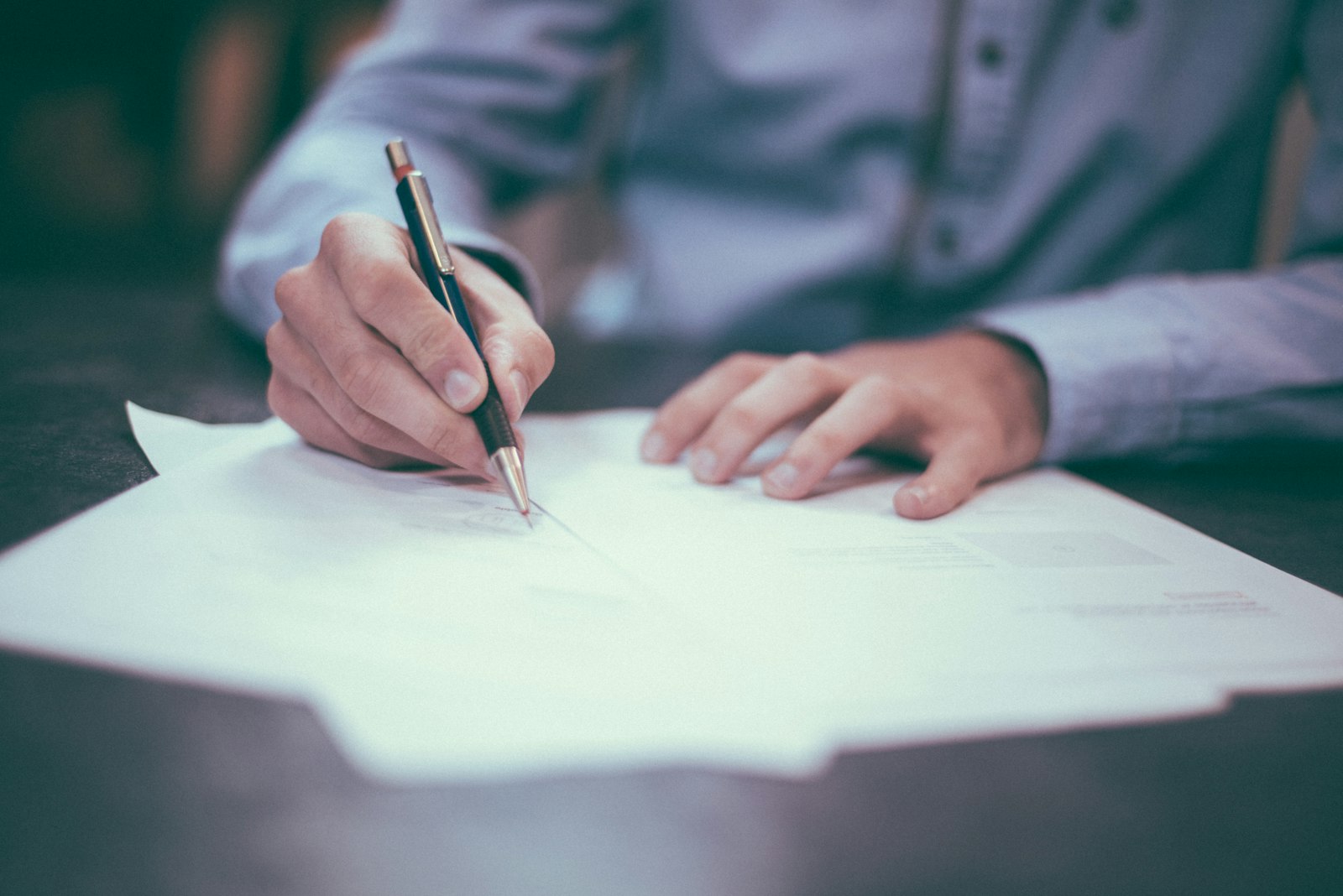Reviewing and signing an insurance policy